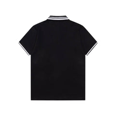 Letter Embroidery Polo T Shirt
