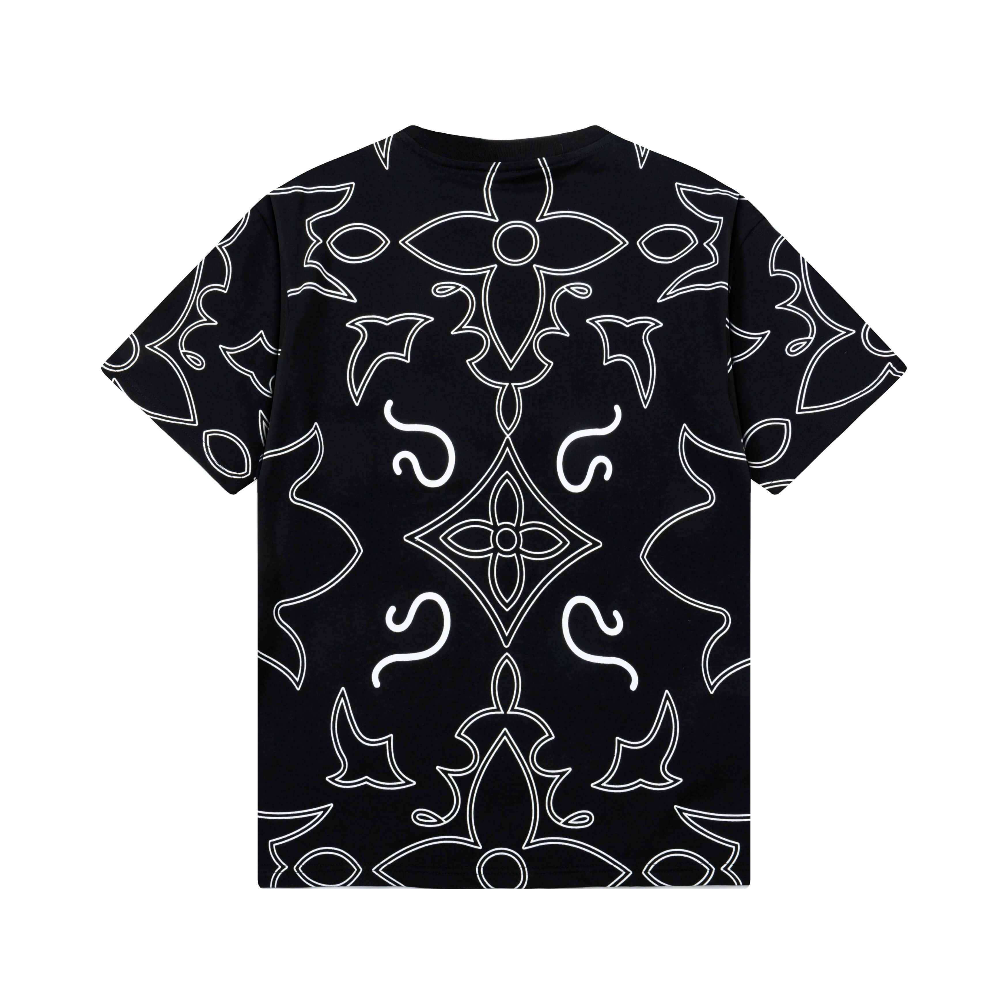 Full Print Stripes T Shirt