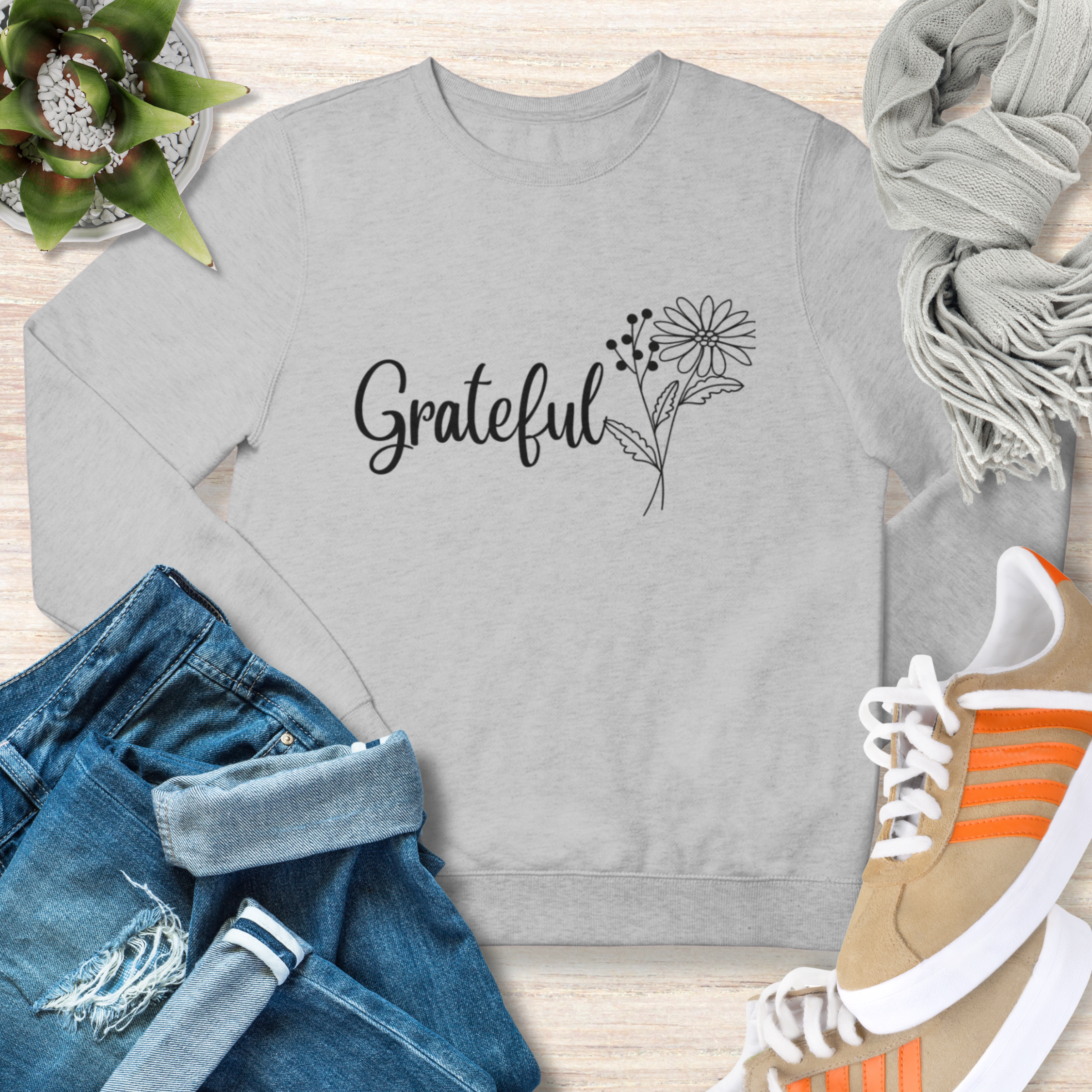 Grateful Christian Sweatshirt for Women