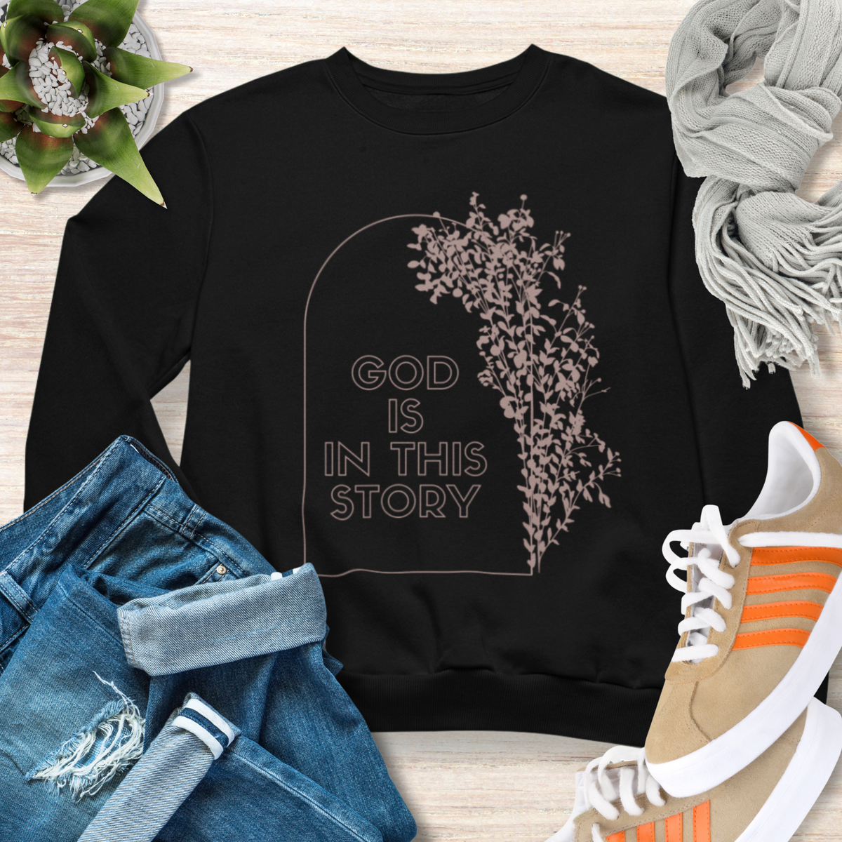 God is the Story Christian Sweatshirt