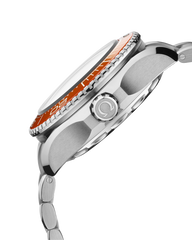 L Size- Red Ceramic - Silver 904L Steel - Automatic - 45.5mm