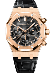 Black OFFs - Black Leather - Chronograph -Quartz- 41mm