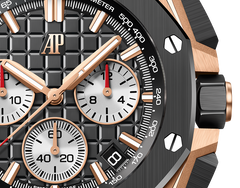 Chronograph-Black Gold OFFs - Black Rubber - Quartz- 43mm