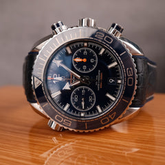 Chronograph - Selfwinding- Blue Leather -  Automatic - 45.5mm