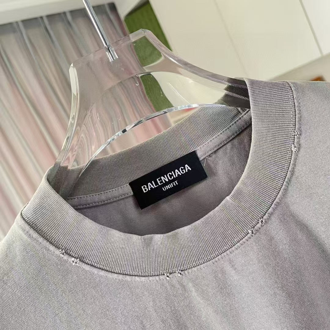 Summer new personalized letter printed short sleeved shirt