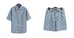 heckered Jacquard Cowboy Set