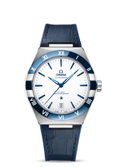 White Blue - Blue Leather - 41mm