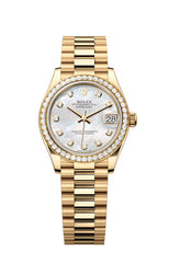 LADY- Cloud Dial - Yellow Steel - Quartz- 31mm