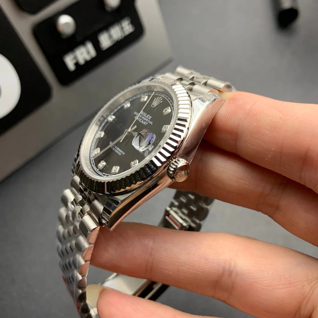 Black Dial- 904L Steel - 41mm
