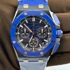 Blue -Blue Rubber - Sealed back- Quartz - 43mm
