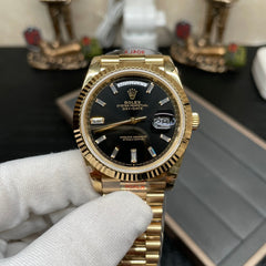 C-Factory -Black Silver - Yellow gold -904L Steel - Automatic - 40mm