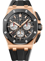 Chronograph-Black Gold OFFs - Black Rubber - Quartz- 43mm