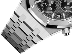 Black Silver - 904L Steel - Chronograph- Quartz- 41mm