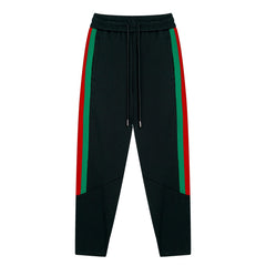 Green Red Striped Trousers