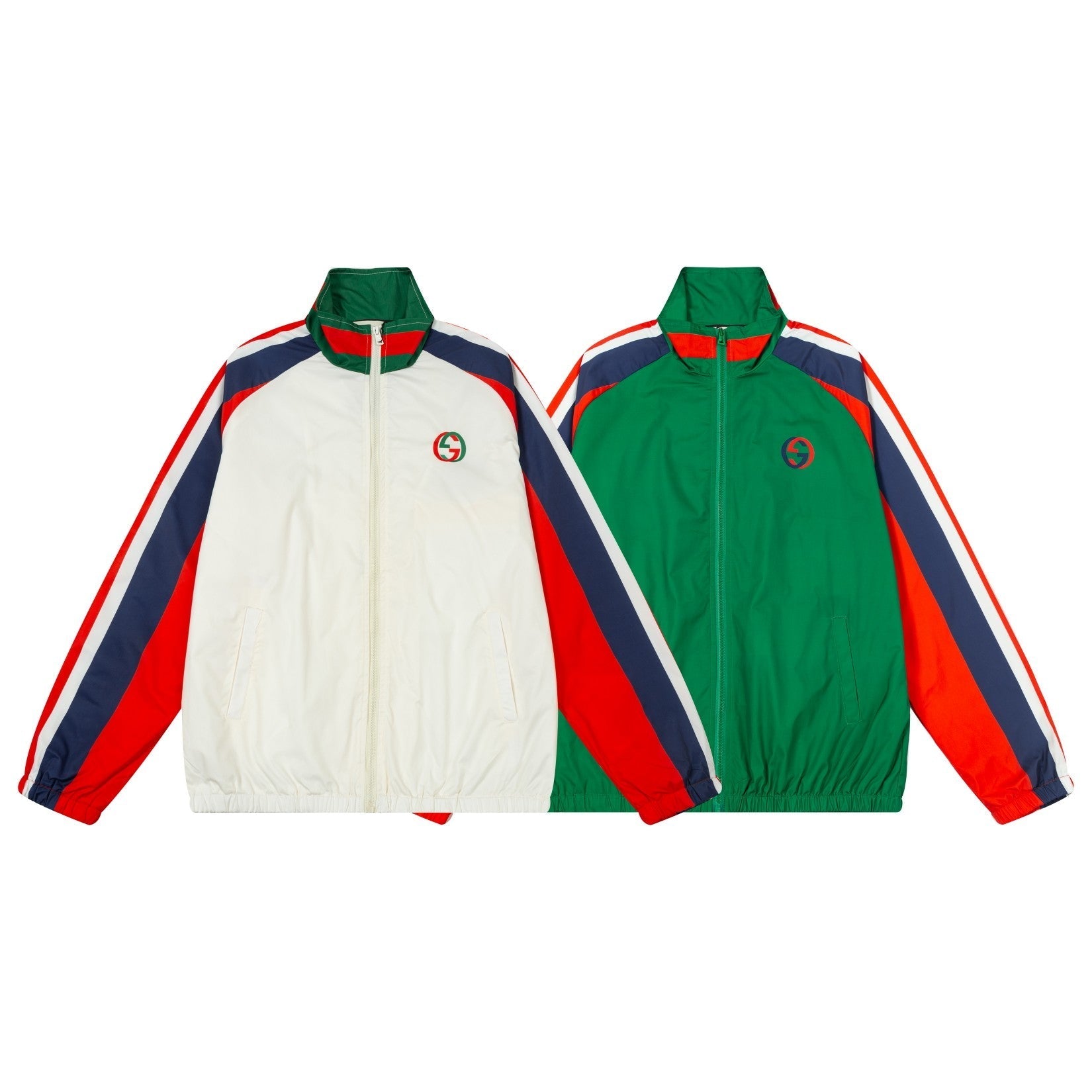 Colorblock Back Print Jacket