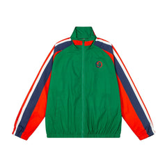 Colorblock Back Print Jacket