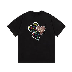 Stitching Print T Shirt