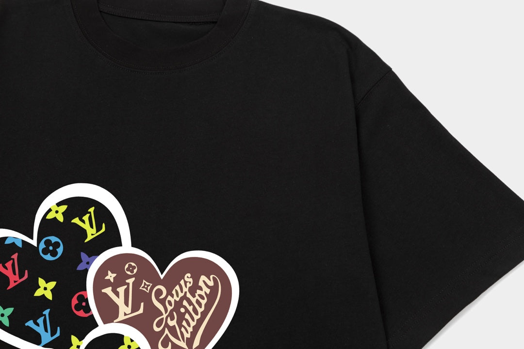 Stitching Print T Shirt
