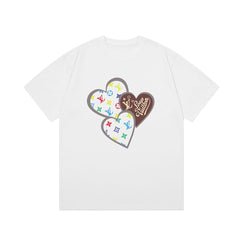 Stitching Print T Shirt