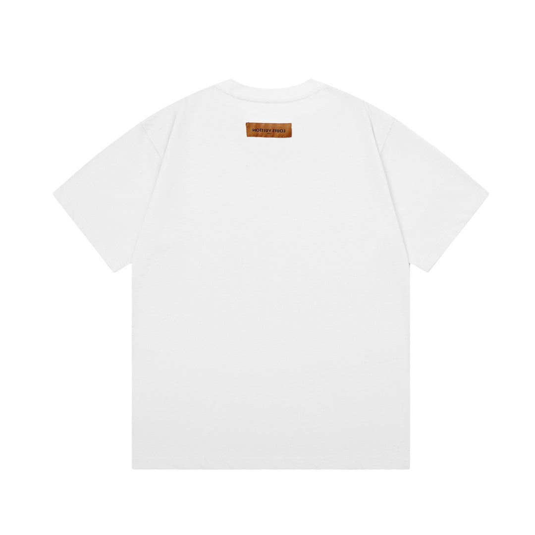 Stitching Print T Shirt