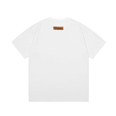 Stitching Print T Shirt