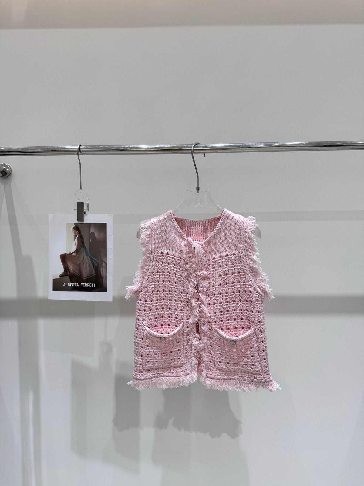 Mother hand woven vest jacket