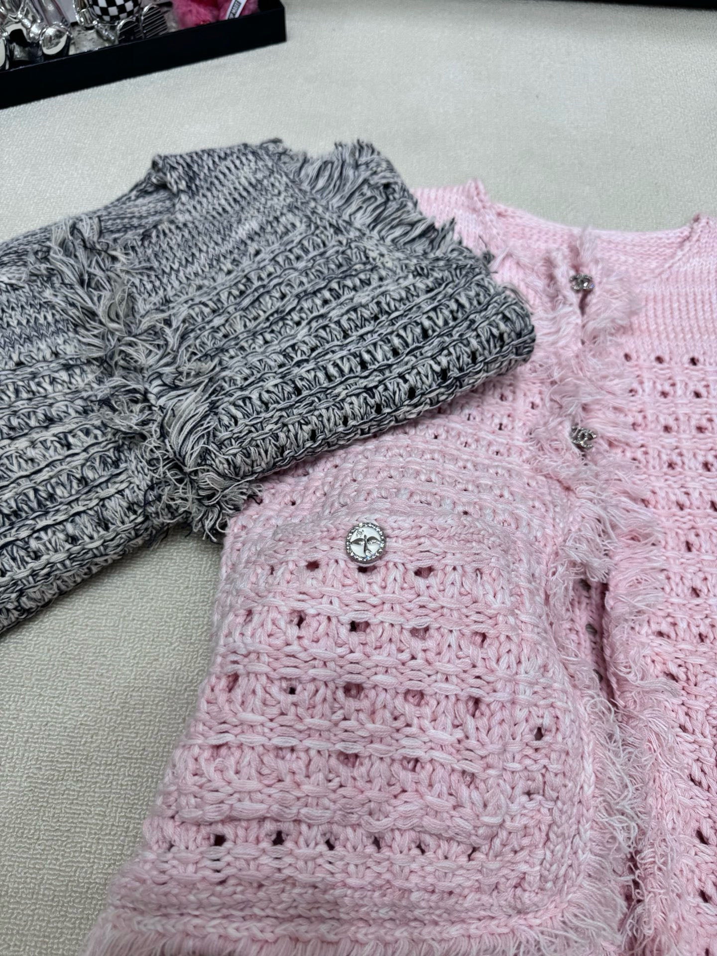 Mother hand woven vest jacket