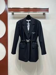 Medium to long length suit jacket