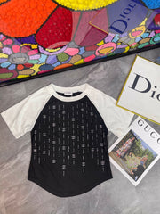 Color blocked short sleeves
