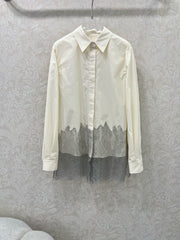 New patchwork lace shirt with very beautiful