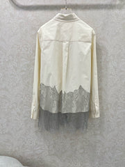 New patchwork lace shirt with very beautiful
