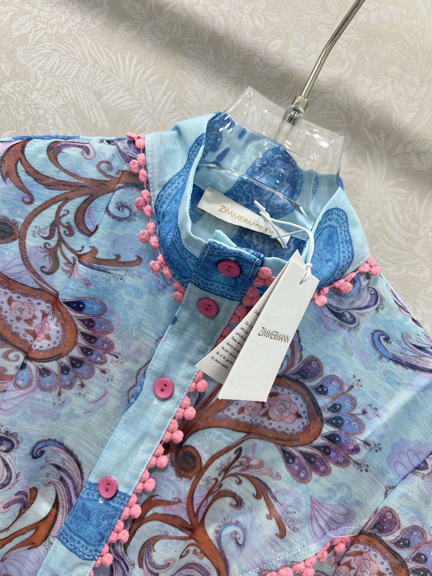 New small stand collar lantern long dress