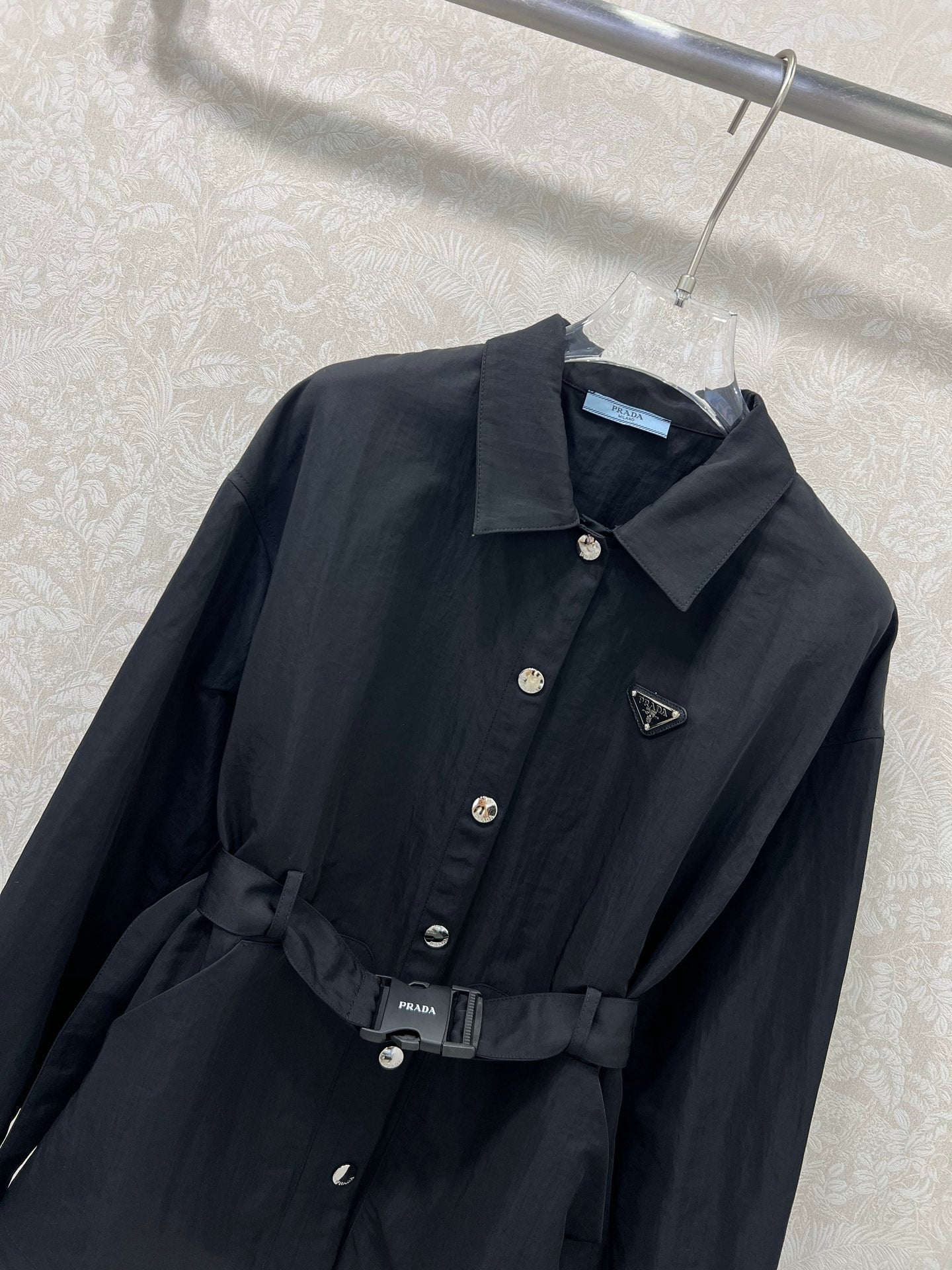 New collar belt shirt jacket
