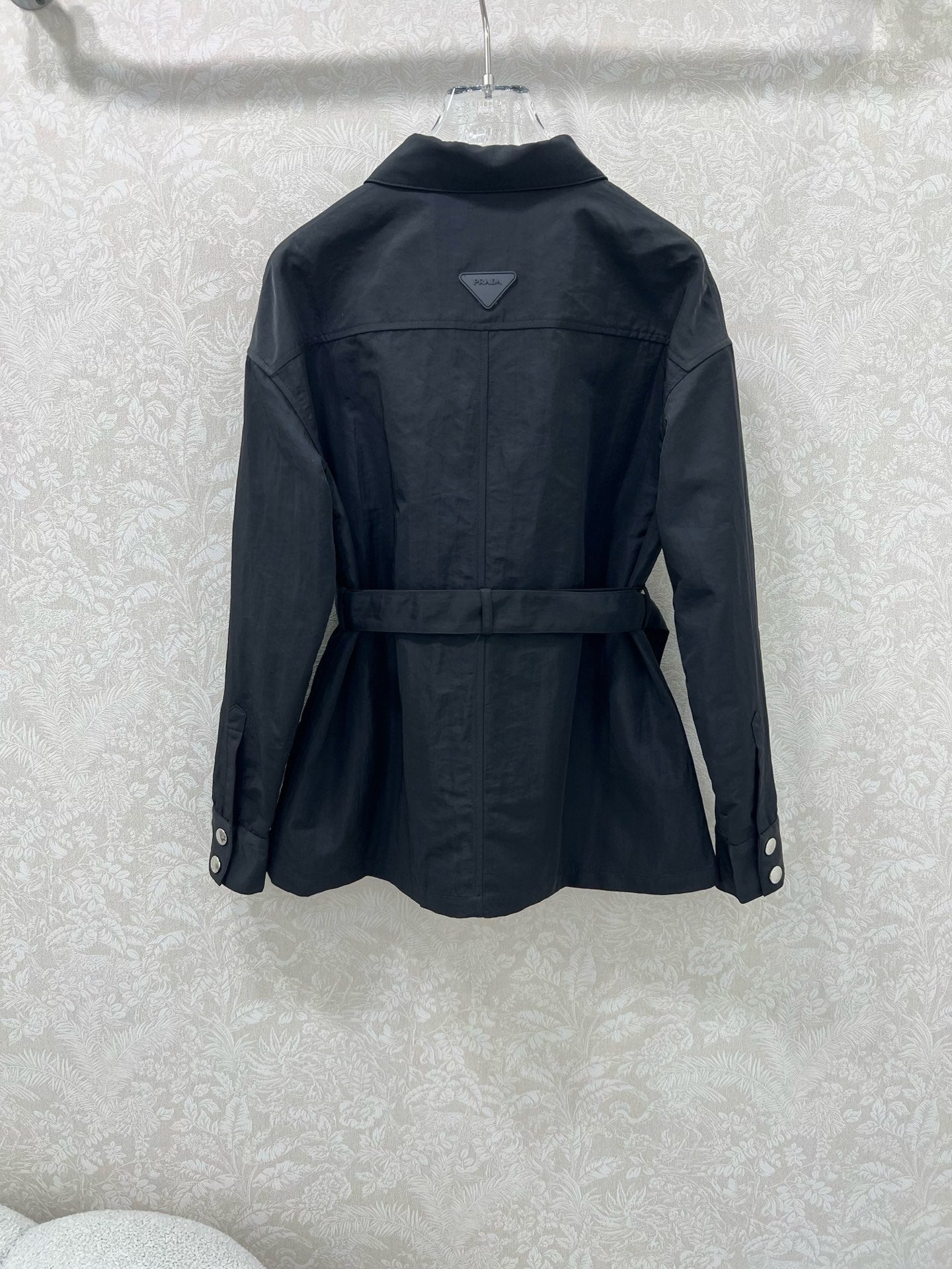 New collar belt shirt jacket