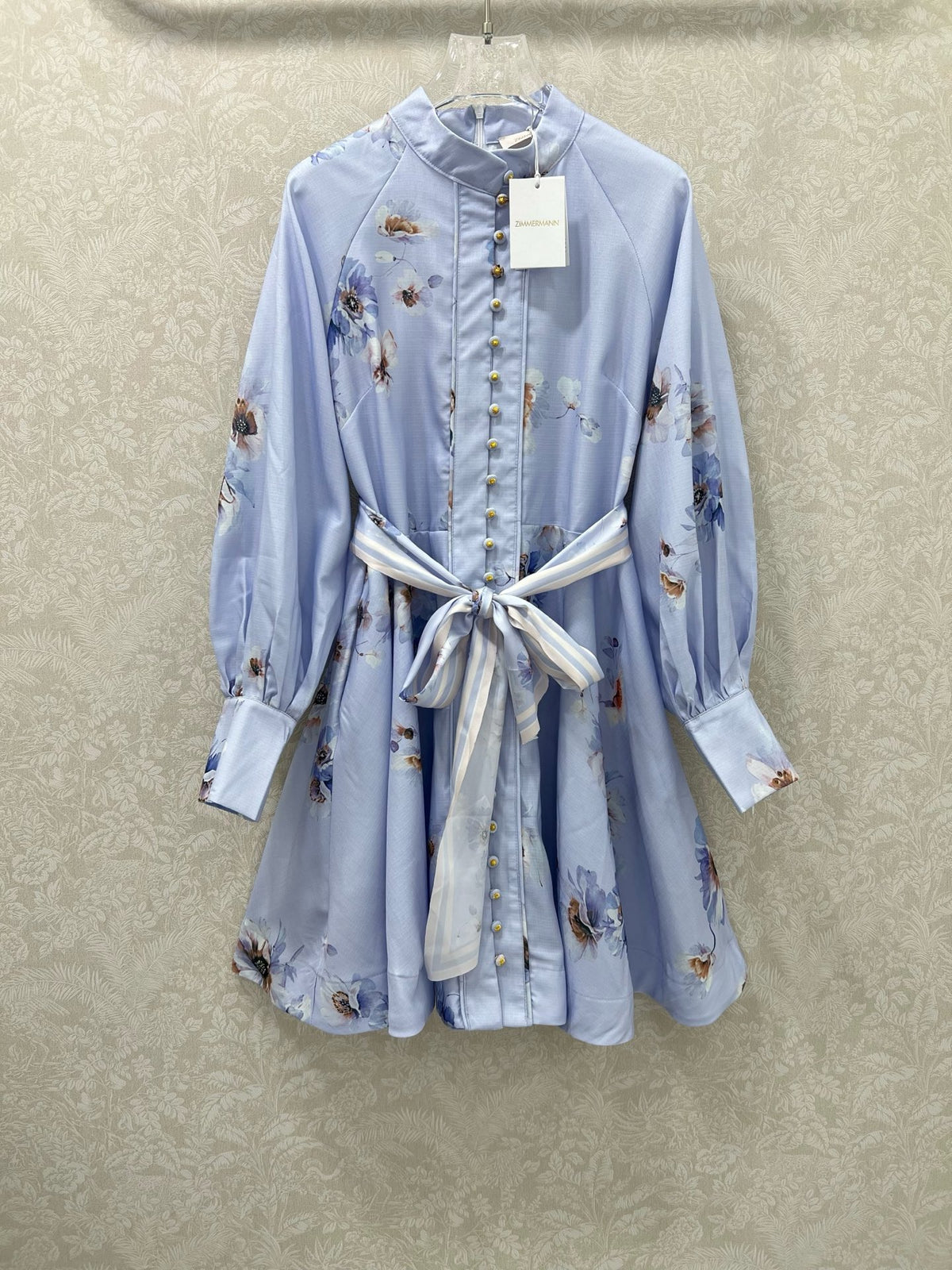 New light purple blended printed dress
