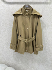 New detachable hooded waistband windbreaker jacket