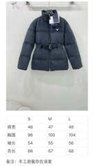 waist cinching, woolen woolen down jacket