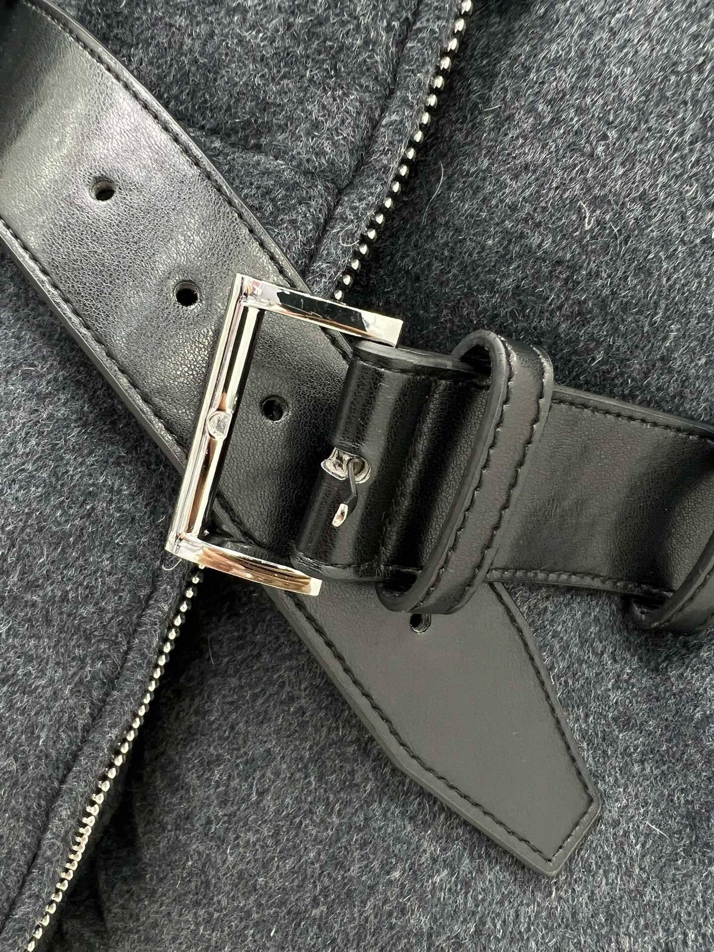 waist cinching, woolen woolen down jacket