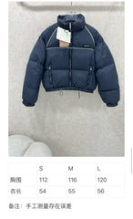 Stand up collar short down bread jacket