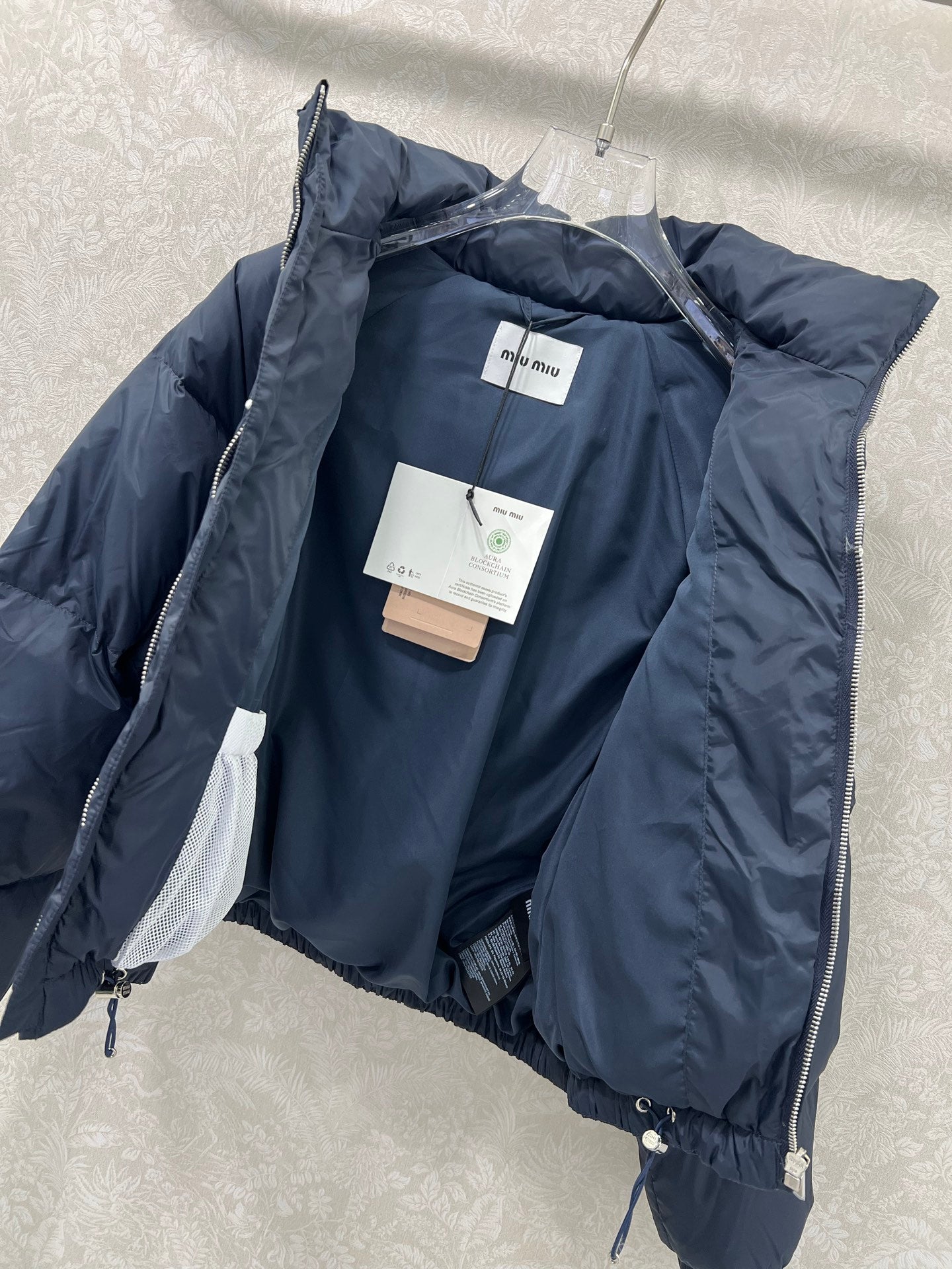 Stand up collar short down bread jacket