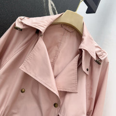 Long lapel short windbreaker