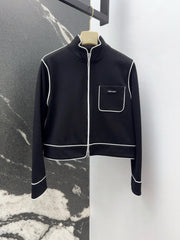 Roman cotton jacket with contrasting border design