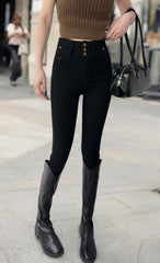 Three button small leg jeans