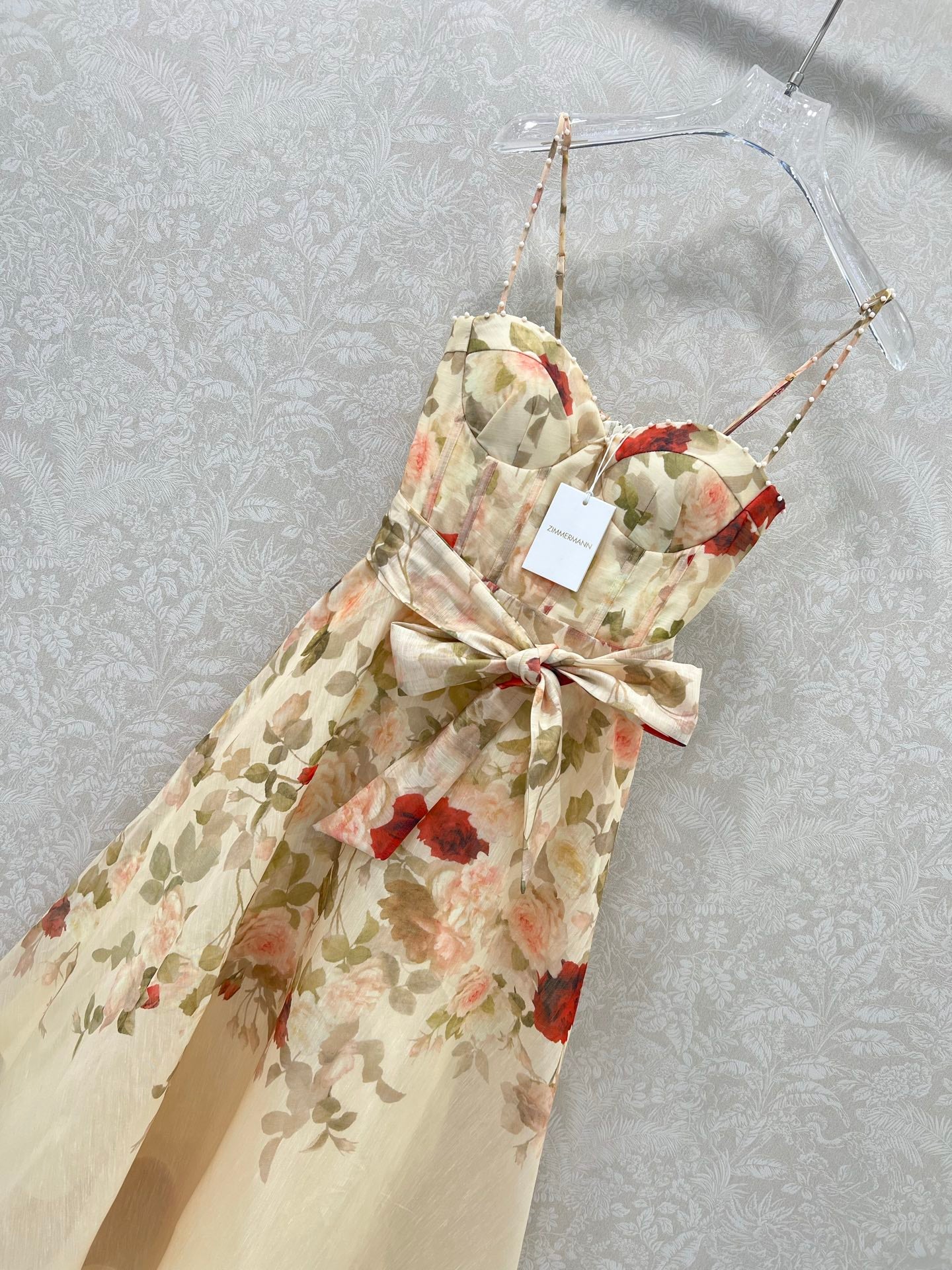 25 new rose print camisole dress