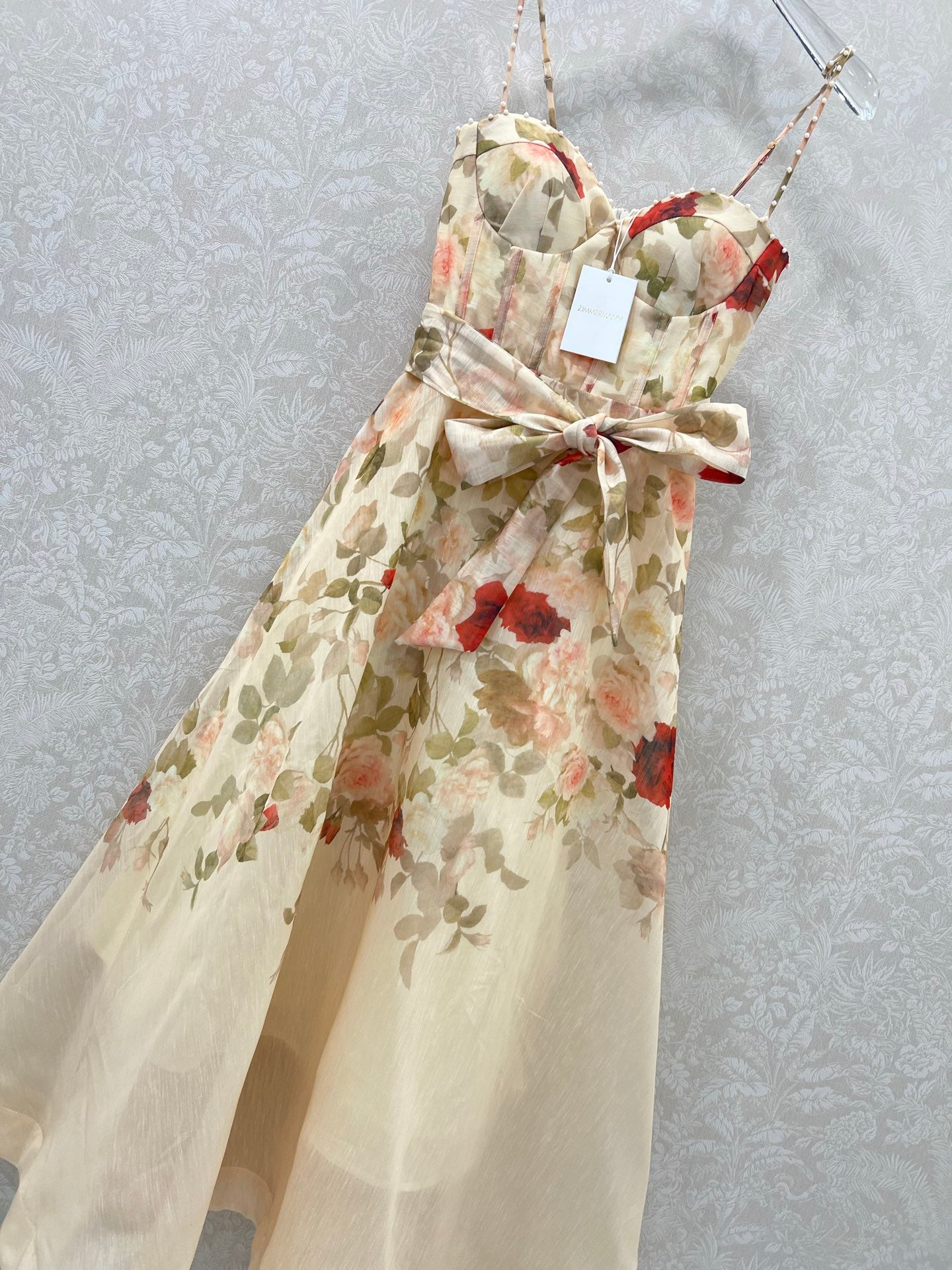 25 new rose print camisole dress