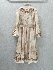 Letter printed long skirt