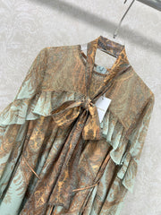 New style black fungus lotus leaf edge dress