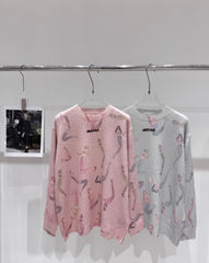 Mermaid knitted pullover sweater
