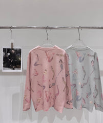 Mermaid knitted pullover sweater