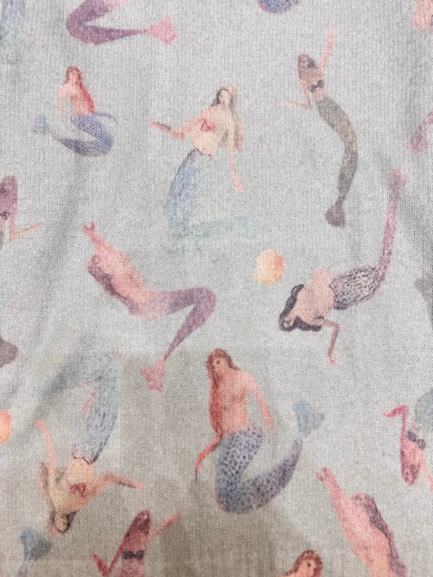 Mermaid knitted pullover sweater